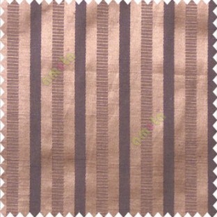 Dark brown grey color bold vertical stripes texture surface horizontal rough lines polyester main curtain