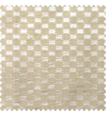 Beige color abstract and geometric concave square designs with vertical digital stripes polyester main curtain