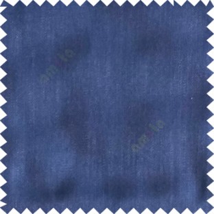 Dark royal blue color solid texture finished designless polyester background horizontal lines cotton look main curtain