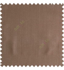 Walnut brown color solid texture finished designless polyester background horizontal lines cotton look main curtain