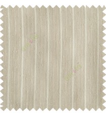 Light brown color vertical stripes texture base cotton finished background with transparent fabric small dots sheer curtain