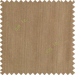 Tawny brown color complete plain texture gradients designless cotton finished horizontal and vertical lines with polyester transparent base fabric sheer curtain