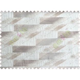 Rectangular brick slate design silver brown crush technical polyester main curtain designs