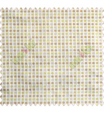 Polka dots lime green gold brown silver crush technical polyester main curtain designs
