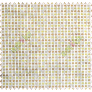 Polka dots lime green gold brown silver crush technical polyester main curtain designs