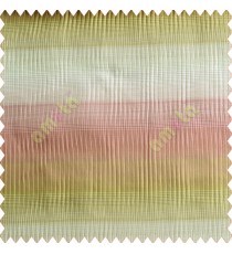 Horizontal stripes gradient pink green peach silver crush technical polyester main curtain designs