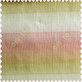 Horizontal stripes gradient pink green peach silver crush technical polyester main curtain designs