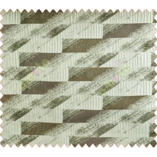 Rectangular brick slate design grey silver brown white crush technical polyester main curtain designs