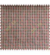 Polka dots maroon pink brown grey crush technical polyester main curtain designs