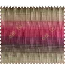 Horizontal stripes gradient maroon pink brown grey crush technical polyester main curtain designs