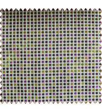 Polka dots purple yellow lime black grey crush technical polyester main curtain designs