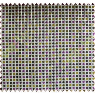 Polka dots purple yellow lime black grey crush technical polyester main curtain designs
