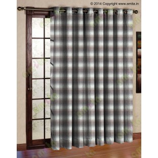 Horizontal stripes gradient grey silver brown white crush technical polyester main curtain designs
