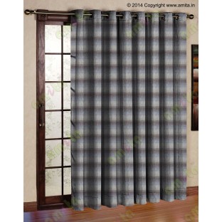 Horizontal stripes gradient brown grey coffee crush technical polyester main curtain designs