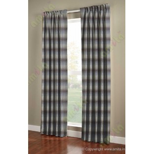 Horizontal stripes gradient brown grey coffee crush technical polyester main curtain designs