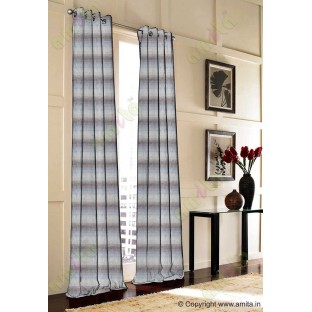 Horizontal stripes gradient brown grey coffee crush technical polyester main curtain designs