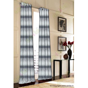 Horizontal stripes gradient black brown grey crush technical polyester main curtain designs