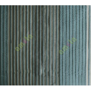 Blue Beige Black Pipe Stripes Main Poly Curtain-Designs