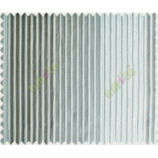 Grey Silver Pipe Stripes Main Poly Curtain-Designs