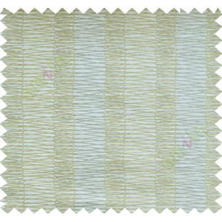 Yellow Grey Beige Vertical Spiral Stripes Polycotton Main Curtain-Designs