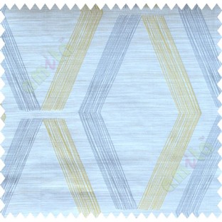 Yellow Grey Brown Quilt Diamond Finish Polycotton Main Curtain-Designs