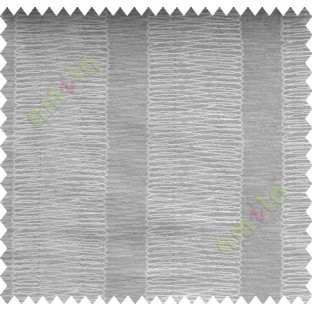 Grey Silver Vertical Spiral Stripes Polycotton Main Curtain-Designs