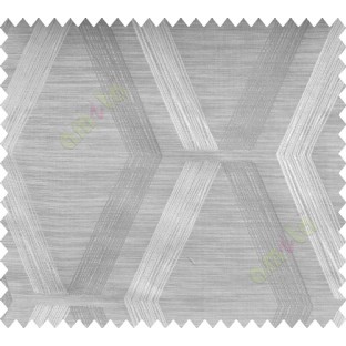 Grey White Quilt Diamond Finish Polycotton Main Curtain-Designs