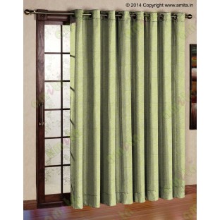 Yellow Green Abstract Polycotton Main Curtain-Designs