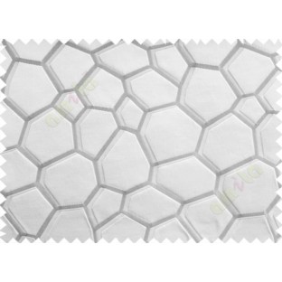White Grey Football Cover Linen Main Curtain-Designs