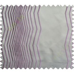 Purple Grey Vertical Zigzag Stripes Main Curtain-Designs