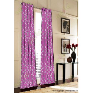 Pink Grey Purple Football Cover Linen Main Curtain-Designs