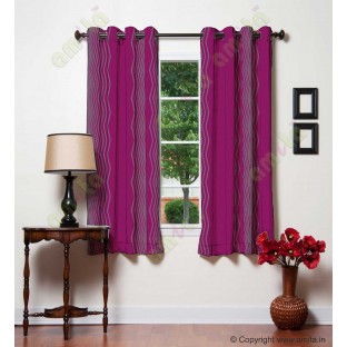 Pink Purple Vertical Zigzag Stripes Main Curtain-Designs