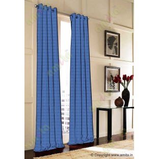 Royal Blue Dot Hole Textures Linen Main Curtain-Designs