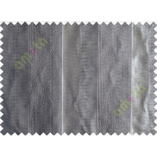 Black Silver Dark Grey Wide Vertical Stripes Poly Main Curtain-Designs