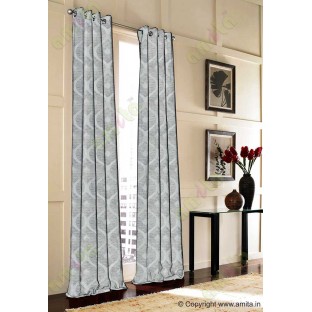 Grey black brown beige colour contemporary circle fench design poly main curtain designs