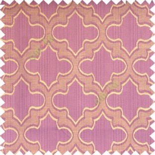 Light purple beige grey color traditional Moroccan pattern texture borders on design polyester background main curtain