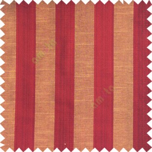 Maroon beige black color bold vertical stripes with thin lines background polyester texture base fabric horizontal embossed lines main curtain