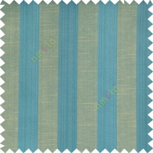 Blue beige grey color bold vertical stripes with thin lines background polyester texture base fabric horizontal embossed lines main curtain