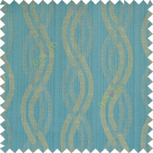 Blue beige grey color vertical weaving ropes horizontal short texture lines polyester main curtain