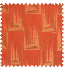 Red orange beige color contemporary designs vertical falling rectangular shapes with straight thin lines texture background main curtain