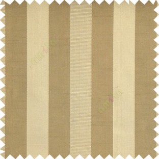 Light copper brown grey color bold vertical stripes with thin lines background polyester texture base fabric horizontal embossed lines main curtain