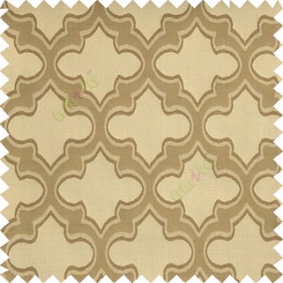 Light copper brown grey color traditional moroccan pattern texture borders on design polyester background main curtain