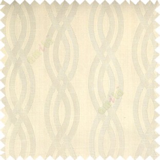 Beige color vertical weaving ropes horizontal short texture lines polyester main curtain