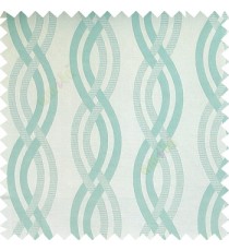 Cyan blue color vertical weaving ropes horizontal short texture lines polyester main curtain