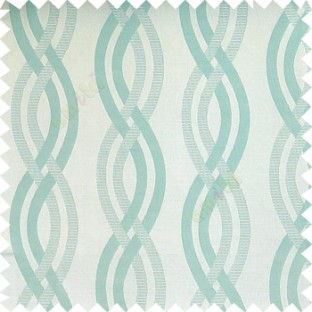 Cyan blue color vertical weaving ropes horizontal short texture lines polyester main curtain