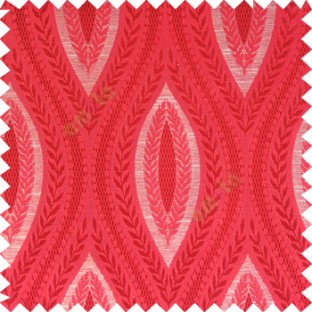 Maroon beige color traditional reverse dots pattern floral leaves border crossing straight lines polyester texture base fabric main curtain