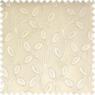 Beige cream color big sized flower buds digital twigs horizontal lines texture finished background main curtain