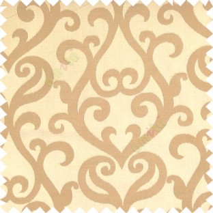 Light brown grey color traditional big simple damask patterns vertical thin stripes texture base fabric polyester main curtain