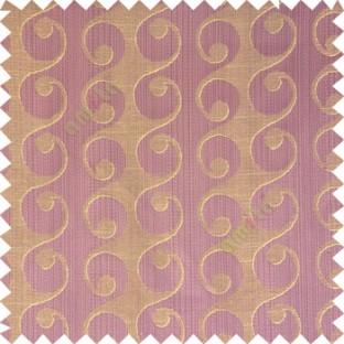 Purple beige cream color geometric semi continues hanging designs traditional pattern vertical texture lines polyester base fabric main curtain
