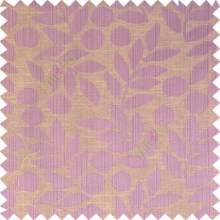 Purple beige cream color beautiful floral twigs circles texture leaves pattern vertical stripes horizontal lines main curtain